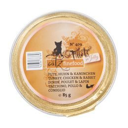 Catz finefood CF Fillets No.409 krůtí, kuřecí a králičí 85 g