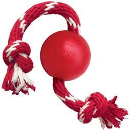 KONG Hračka guma Classic Ball w/Rope S