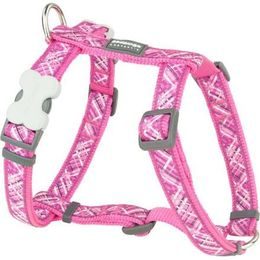 Red Dingo Postroj 25 mm x 71-113 cm Flanno Hot Pink