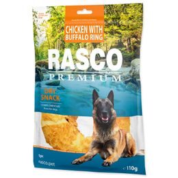 Rasco Premium Pochoutka buvolí kůže obalená kuřecím, kruh 110g