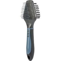 Trixie Plastový kartáč oboustranný triangl s kovovými drátky 6x19cm