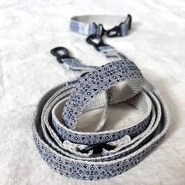 FUNKY DOG Set konopný obojek a přepínací vodítko