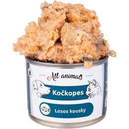 All Animals Kočkopes konzerva Losos kousky 200g