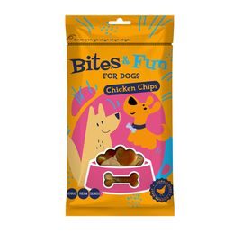 Akinu BITES & FUN Kuřecí chipsy pamlsek pro psy 85 g