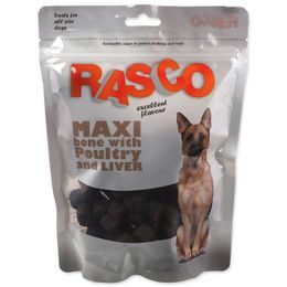 Rasco Pochoutka maxi kost s drůbežím a játry 5cm 450g