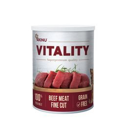 Akinu VITALITY Hovězí jemně krájená svalovina konzerva pro psy 400 g