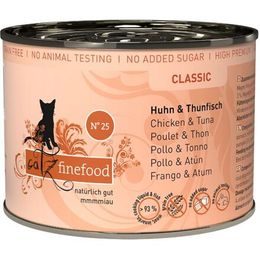 Catz finefood Konzerva CF No.25 s kuřecím masem a tuňákem 200g