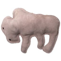 Dog fantasy Hračka Dura-fused bizon pískací, kůže a juta 28cm