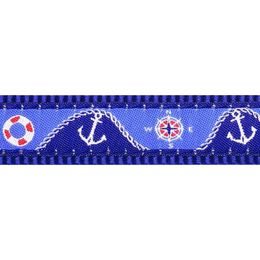 Red Dingo Vodítko přepínací 15 mm x 2 m Nautical Dark Blue