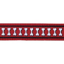 Red Dingo Vodítko přepínací 25 mm x 2 m Bones Rfx Červená