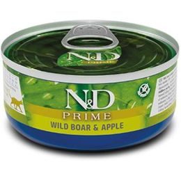 N&D PRIME Cat konzerva Wild Boar & Apple 70 g