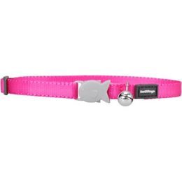 Red Dingo Obojek pro koťata 8 mm x 16-26 cm Tmavě Růžová