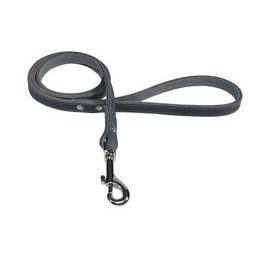 BAFPET Vodítko z maštěné kůže ZUBR šedá