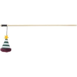 TRIXIE Xmas Hat Rod hrací prut s čepičkou s catnipem 46 cm