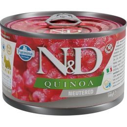 N&D QUINOA Dog konzerva Pork Neutered Mini 140 g