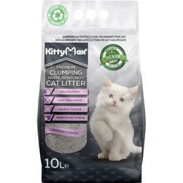 KITTYMAX hrudkující bezprašný bílý bentonit LAVENDER 10 l