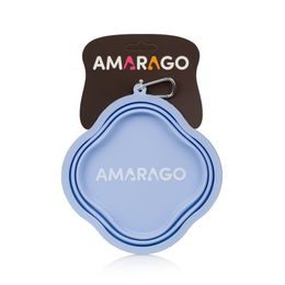 Amarago silikonová skládací miska 1000ml modrá