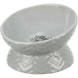 Trixie Keramická miska vyvýšená ergonomický tvar 0,35 l/17cm šedá