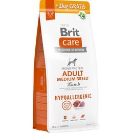 Brit Care Dog Hypoallergenic Adult Medium Breed Lamb 12+2 kg