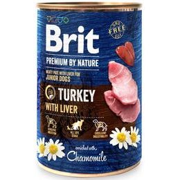 Brit Premium by Nature Dog konzerva Turkey with Liver 400 g