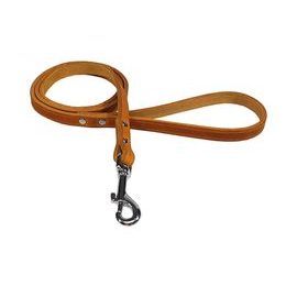 BAFPET Vodítko z maštěné kůže ZUBR přírodní