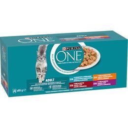 Purina ONE Multipack Adult minifiletky maso,ryba,zelenina 40 x 85 g