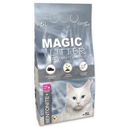 Magic Cat Kočkolit Magic Litter Bentonite Ultra White with Carbon 5L/4,4kg