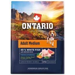 Ontario Krmivo Adult Medium Fish & Brown Rice 2,25kg