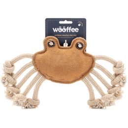 Wooffee kožená hračka Krab s provazy