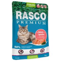 Rasco Premium Kapsička Sterilized losos se spirulinou 85g