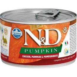 N&D PUMPKIN Dog konzerva Chicken, Pumpkin & Pomegranate Mini 140 g