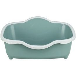 Trixie Toaleta pro kočky DAVIO s okrajem 56x26x39cm šalvějová/bílá