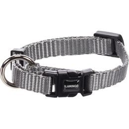 Flamingo Obojek nylon Ziggi šedý XXS 1x15-25cm