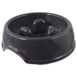 Dog fantasy Miska zpomalovací proti hltání černá 18x18x5cm