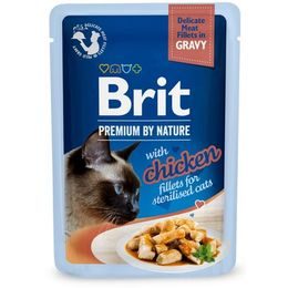 Brit Premium Cat Delicate Fillets in Gravy with Chicken for Sterilised 85 g NEW