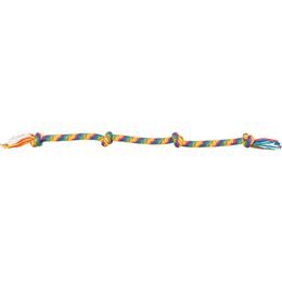 TRIXIE Hrací činka / přetahovadlo 122 cm 4 uzly multikolor LIMITOVANÁ NABÍDKA