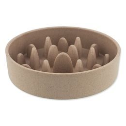 Dog Fantasy Miska proti hltání EcoStyle béžová 14cm 400ml