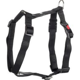 Flamingo Postroj nylon Ziggi černý M 2x45-65cm