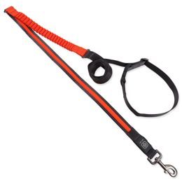Dog fantasy Vodítko USB LED nylonové běžecké oranžové 2,5x180-250cm