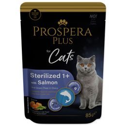 Prospera Plus Kapsička Sterilized 1+, Salmon, Peas 85g