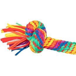 TRIXIE Hrací činka / přetahovadlo 30 cm 2 uzly multikolor LIMITOVANÁ NABÍDKA