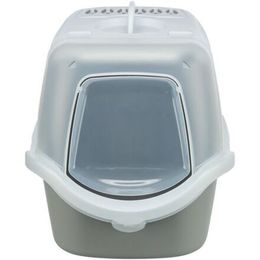 Trixie WC VICO Open TOP 40x40x56cm s odklápěním s filtrem lopatkou světlešedá/bílá