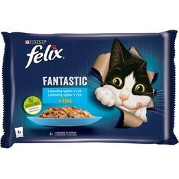 Felix Cat kapsička Fantastic Multipack mořské hody v želé 4x85 g
