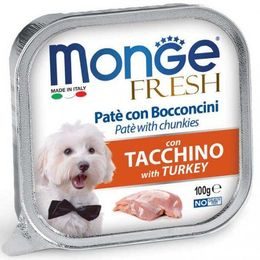 Monge FRESH paštika a kousky s krůtou 100 g pro psy