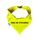 FUNKY DOG Žlutý šátek pro psa s nápisem