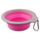 Dog fantasy Miska cestovní skládací růžová 15x5cm