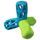 Dog fantasy Hračka geometrická pískací modro-zelená 12,9x1,2x10,2cm