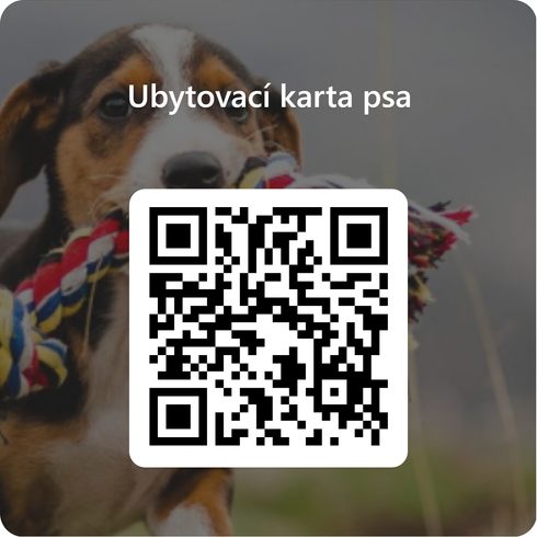 QRCode pro Ubytovací karta psa