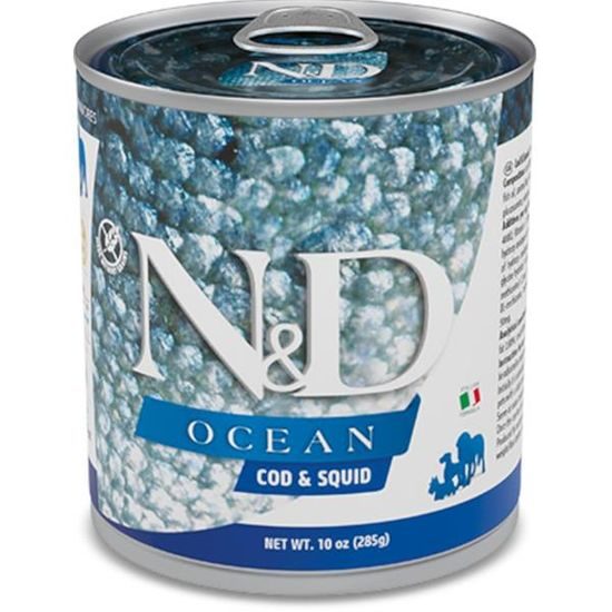 N&D OCEAN Dog konzerva Cod & Squid 285 g