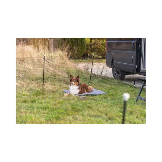 Trixie Mobilní oplocení 10 tyčí / síť 15 m černá